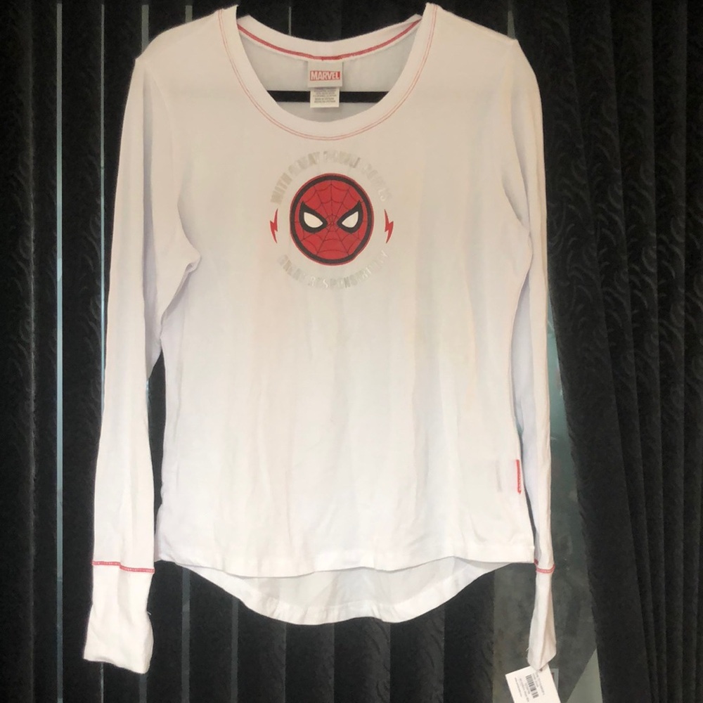 NWT Spiderman Under Scrub Shirt Sz L